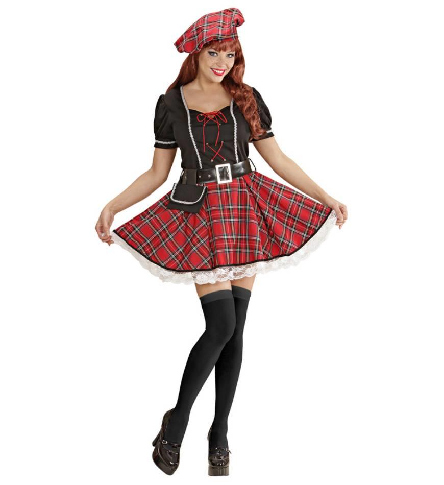 Bonnie Scottish Lass Fancy Dress Costume by Widmann 7734 available here at Karnival Costumes online party shop