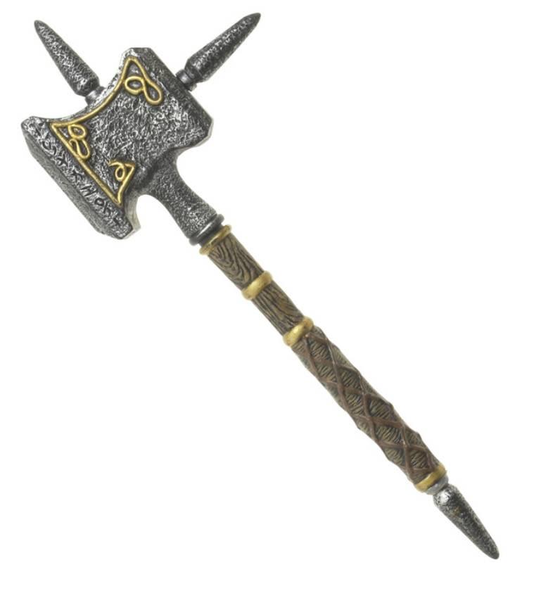 56cm Medieval Spiked Hammer by Widmann 8609H available here at Karnival Costumes online party shop