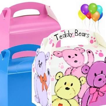 Party Boxes, Novelty Food Trays and Cake Boxes available here at Karnival Costumes online party shop