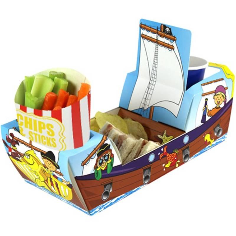 Pirate Ship Multi-Compartment Food Tray by