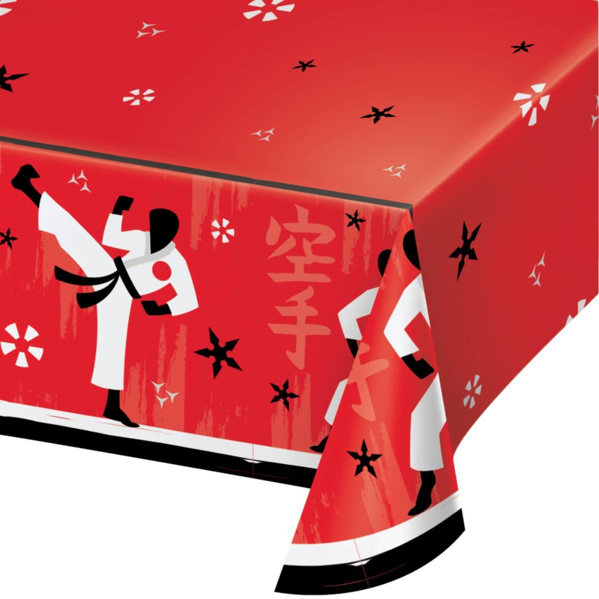 Karate Party Paper Tablecover 54" x 102" by Creative Converting 346246 available here at Karnival Costumes online party shop