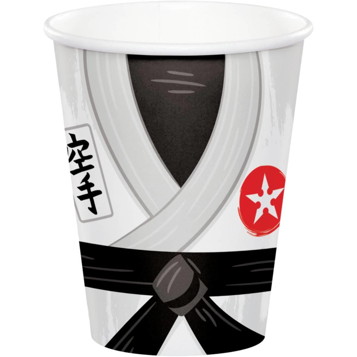 Karate Party Cups pk8 by Creative Converting 346247 available here at Karnival Costumes online party shop