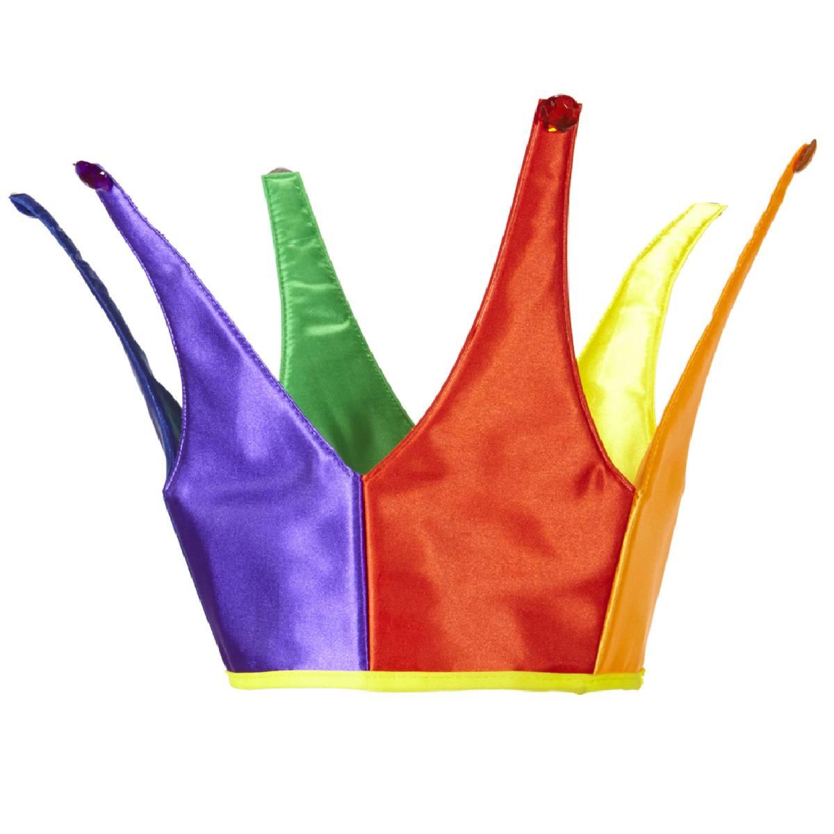 Rainbow Crown in Satin with Crystal Decoration by Widmann 05742 from Karnival Costumes