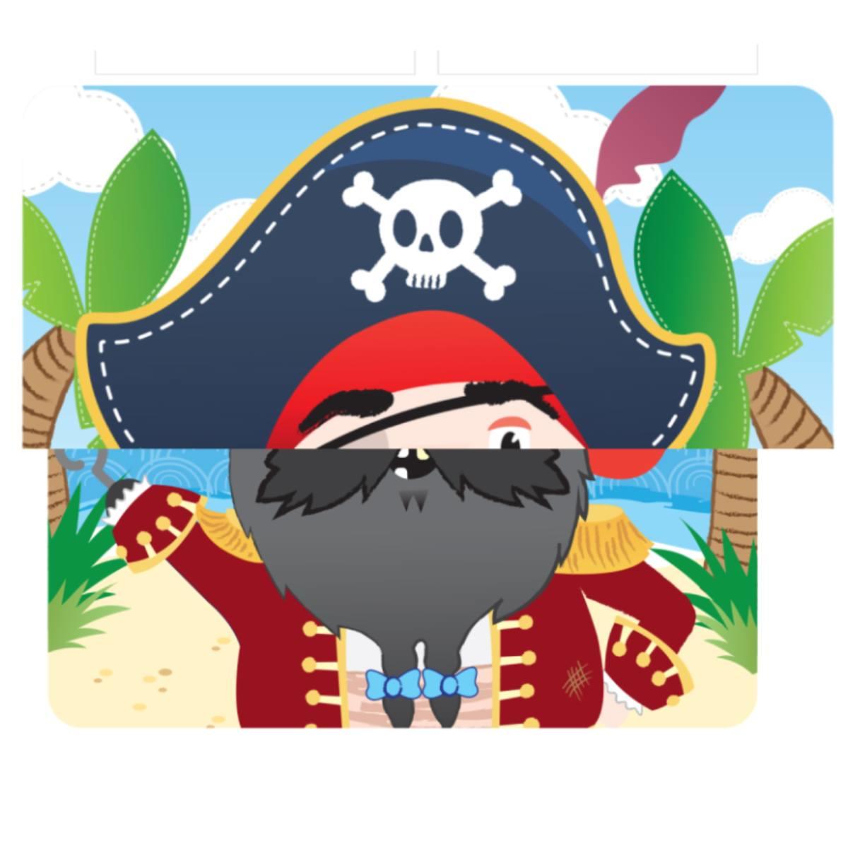 Playing Board for our Stick the Eyepatch on the Pirate party game by Henbrandt X51452 available from a collection of party games here at Karnival Costumes online party shop