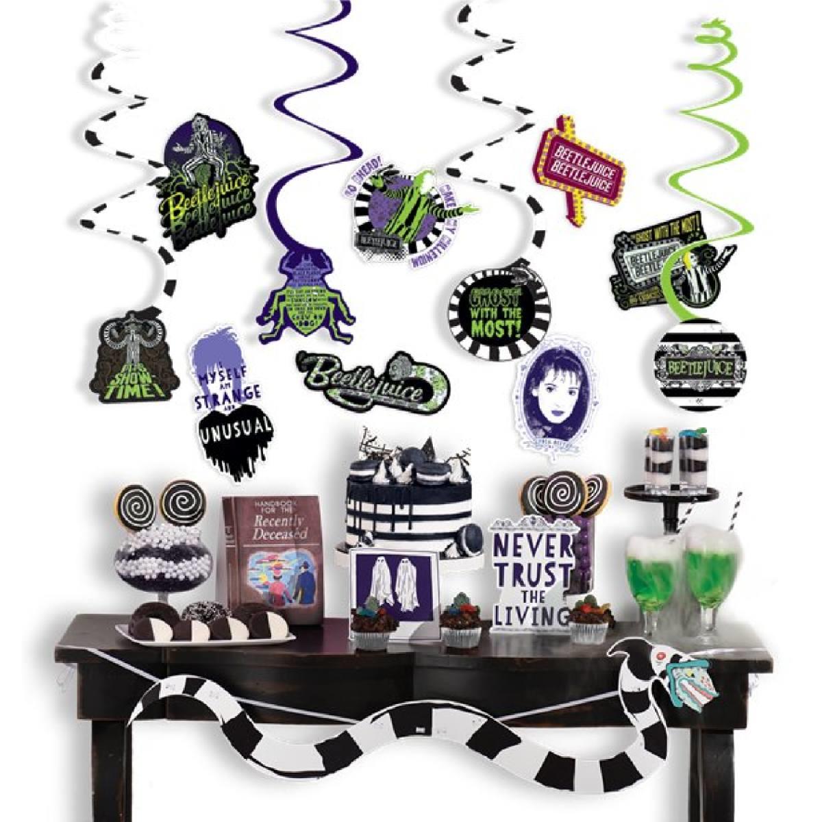Beetlejuice Room Decoration Pack 24pc by Amscan 243853 available here at Karnival Costumes online party shop