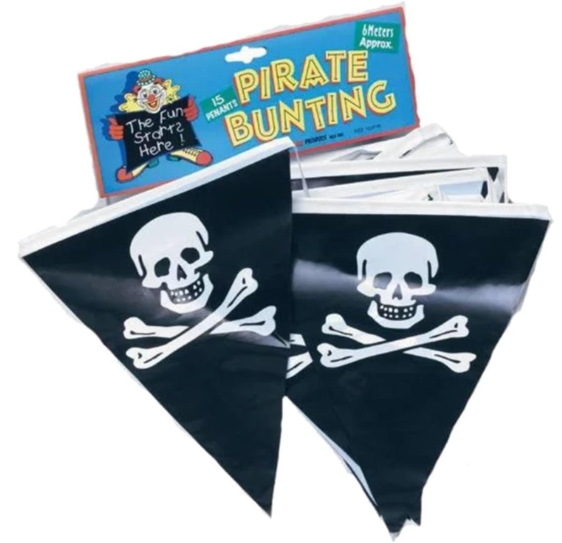 Pirate Skull and Crossbones Bunting PG082 available here at Karnival Costumes online party shop