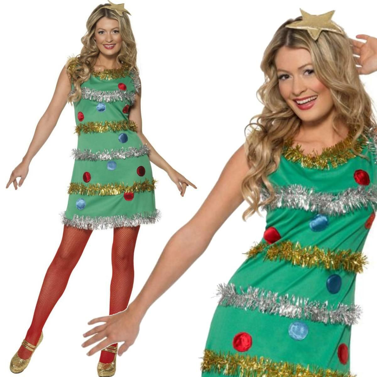 Womens christmas tree dress on sale