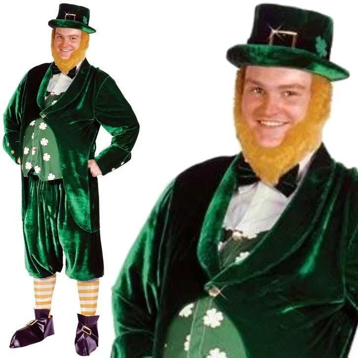 Luxurious Lucky Leprechaun Costume for men 3414A available here at Karnival Costumes online party shop