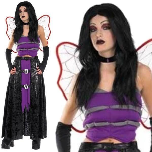 Dark Fairy Rock Hard Fairy Costume for teens by Smiffys 28903 available here at Karnival Costumes online party shop