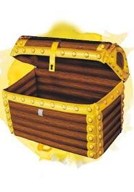 Inflatable Treasure Chest by Beistle D0988 available in the UK here at Karnival Costumes online party shop