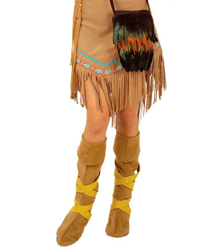 Adult's Indian Boot Toppers by Widmann 1829I available here at Karnival Costumes online party shop