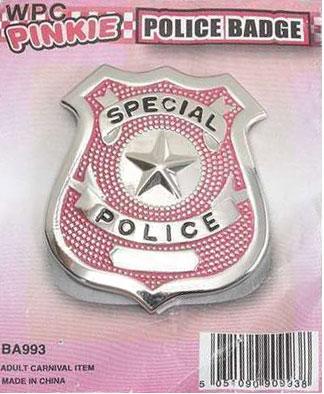 Pinkie Police Badge - Metal