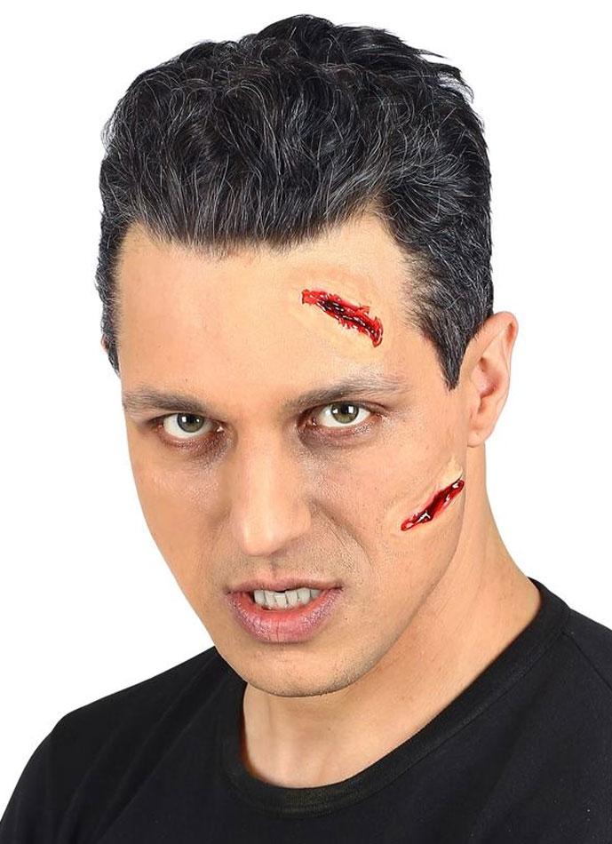 Two cuts or Gashes Horror effects make-up by Widmann 4157C available from a huge collection here at Karnival Costumes online party shop