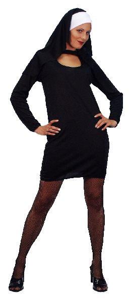 Saucy Nun Lady's Fancy Dress Costume by Smiffys 21762 available here at Karnival Costumes online party shop