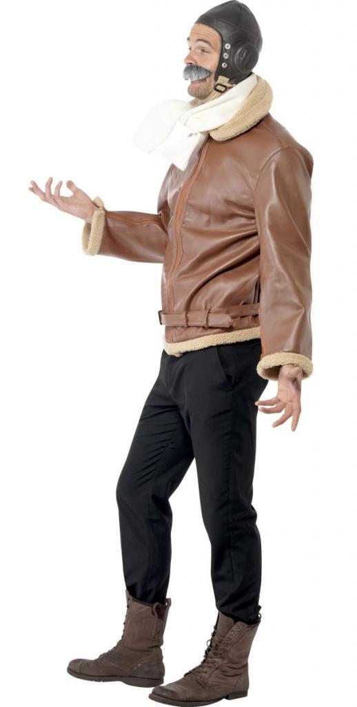 Side View of WWII Pilot Costume for Adults