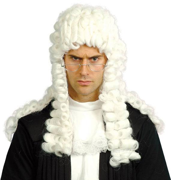 Judge's Wig - Long White