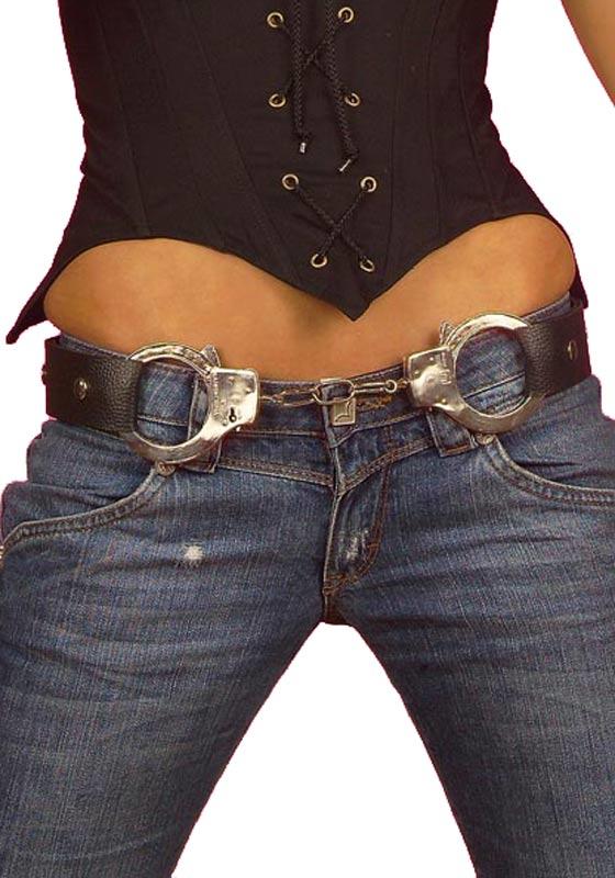 Studded Belt with Handcuffs