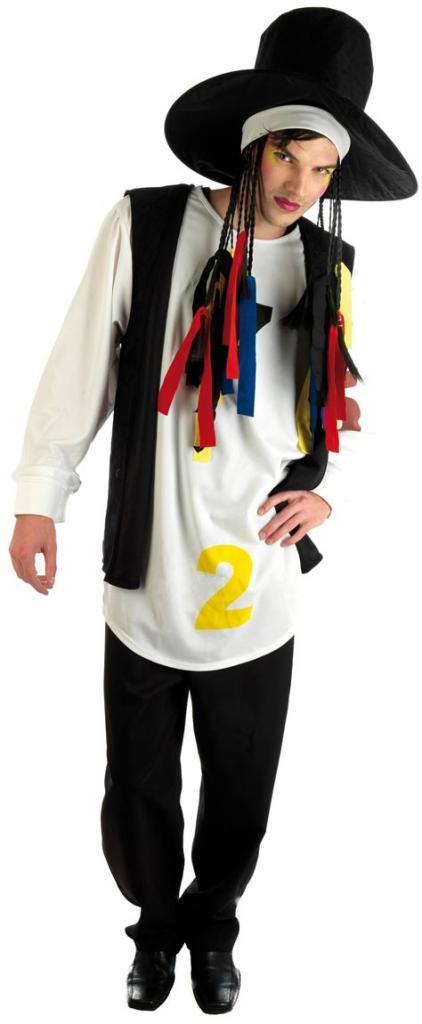 80's Pop Star Boy George Fancy Dress Costume