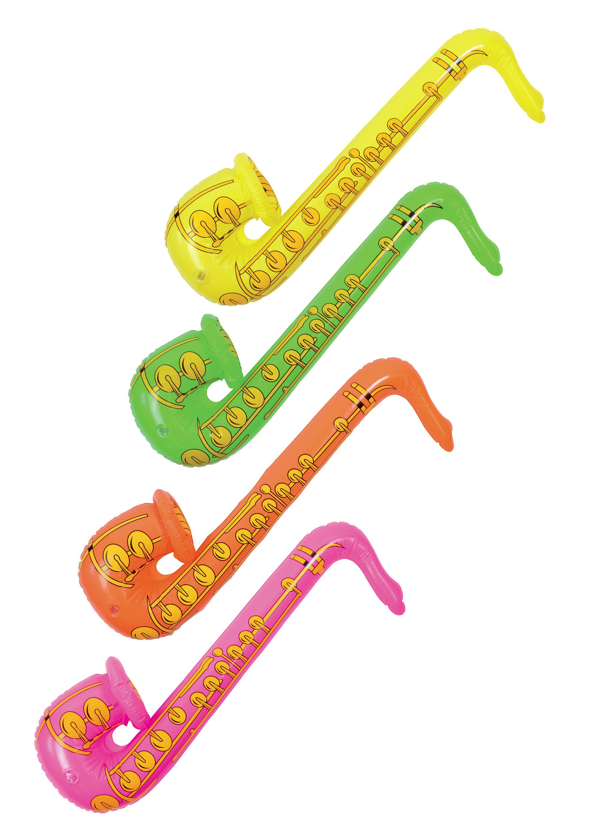 Inflatable Saxaphone by Bristol Novelties IJ012 available here at Karnival Costumes online party shop