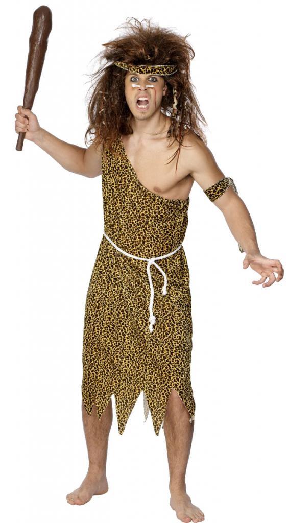 Caveman Adult Fancy Dress Costume from a collection of stoneage outfits at Karnival Costumes