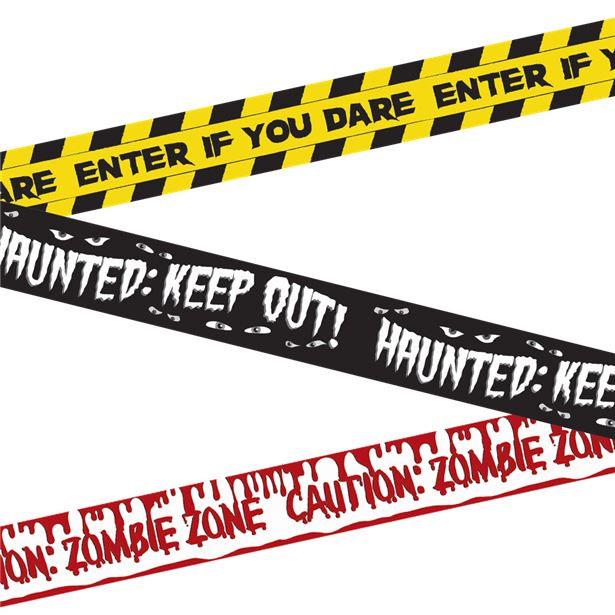Halloween Fright Tape Collection by Amscan 190372 - 3 tapes 9m long available here at Karnival Costumes online party shop
