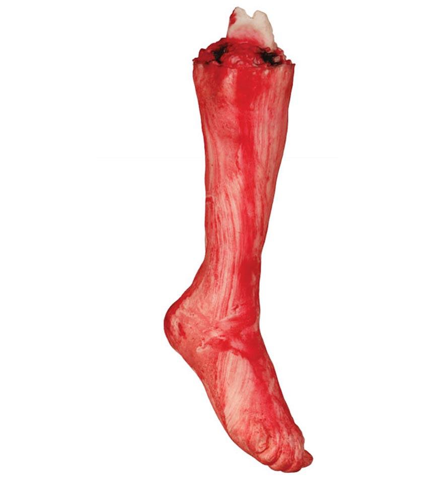 40cm long Human Size Severed or Amputated Leg by Guirca 19765 available here at Karnival Costumes online Halloween party shop