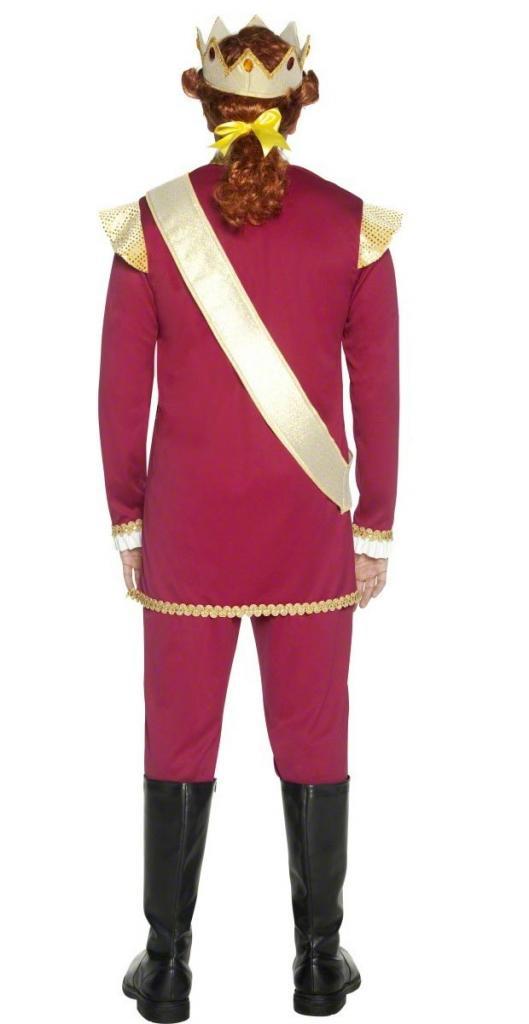 Christmas Pantomime Smarmy Prince Fancy Dress Costume - Rear View