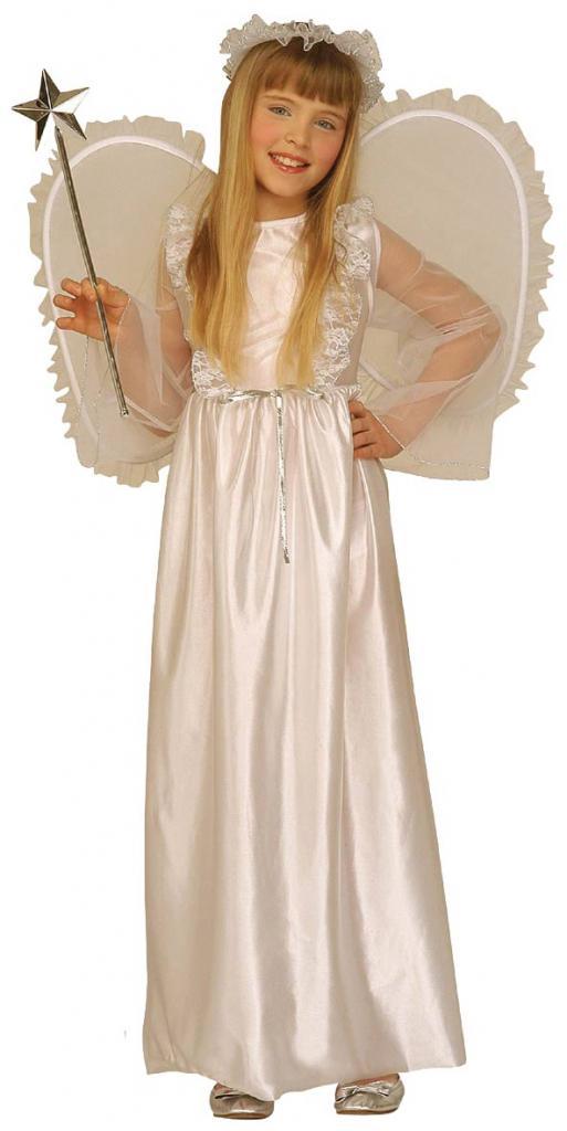 Girl's retro Angel costume for Nativity plays by Widmann 3345 available here at Karnival Costumes online party shop
