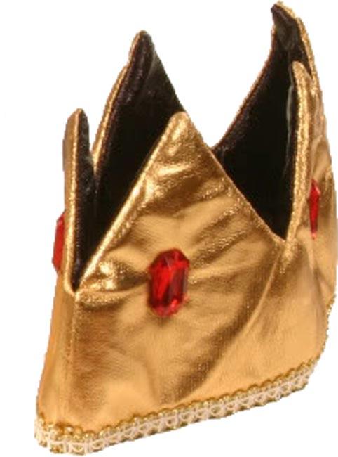 Gold Crown with Red Stones