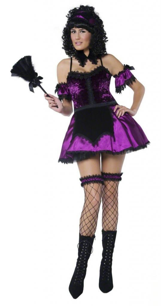 Gothic Manor Housekeeper Sexy Halloween Fancy Dress Costume