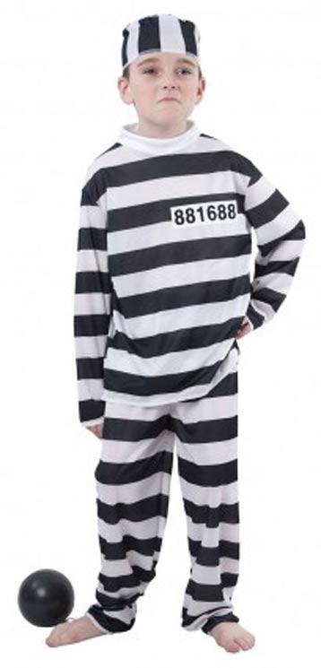Convict Boy Fancy Dress Costume
