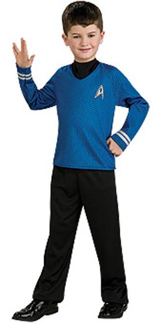 Star Trek Enterprise Crew Blue Shirt Fancy Dress Costume by Rubies 883589 available here at Karnival Costumes online party shop