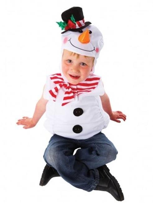 Kid's puffy Christmas Snowman fanmcy dress by Christy's 995059 available here at Karnival Costumes online party shop
