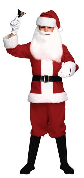 Boy's Father Christmas Santa Suit Fancy Dress Costume by Rubies 10000 available here at Karnival Costumes online Christmas party shop