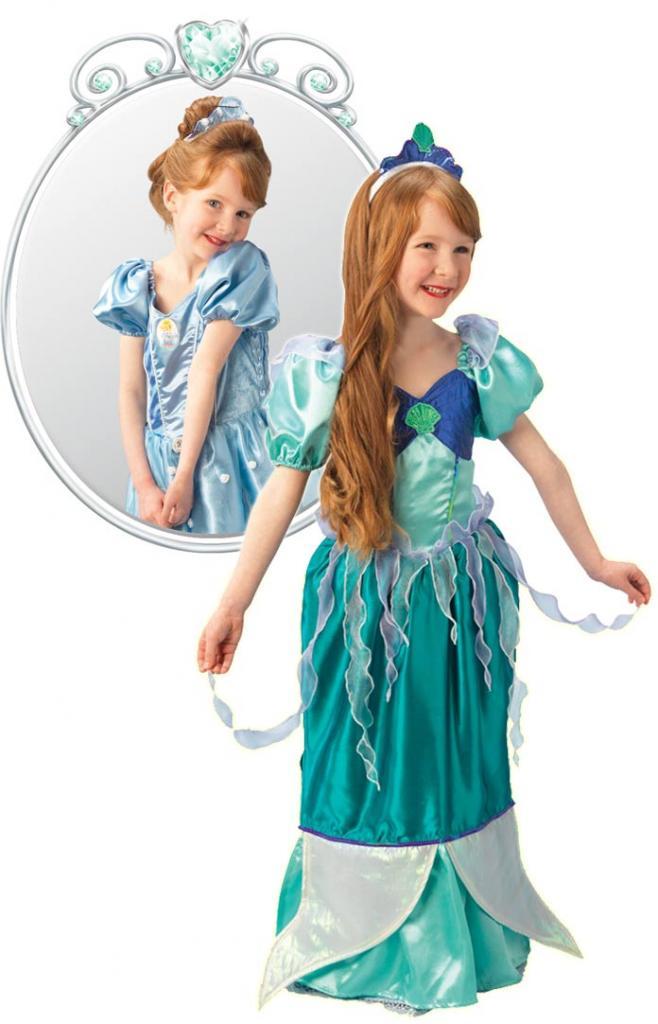 Reversible Ariel to Cinderella fancy dress for girls by Rubies 883673 available here at Karnival Costumes online party shop