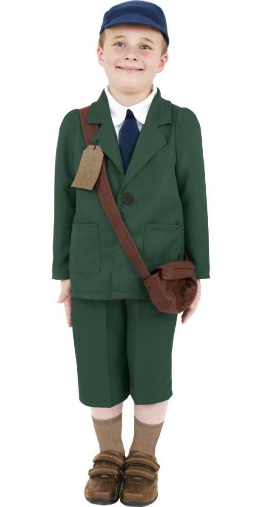 Wartime Evacuee Costume - Boys Fancy Dress - WWII Costumes