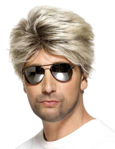80s Rod Wig in Blonde - Popstar Costume Wigs by Smiffy 42029 available here at Karnival Costumes online party shop