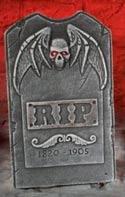 Batwing Cemetary Tombstone with Light and Sound - 53cm