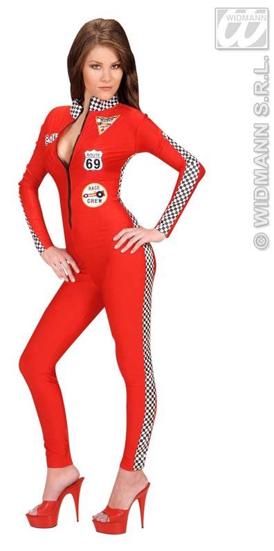 Sexy Grand Prix Babe Catsuit Costume - Adult Costumes