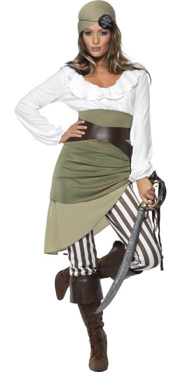 Shipmate Sweetie Lady's Pirate Costume by Smiffys 33353 available here at Karnival Costumes online party shop