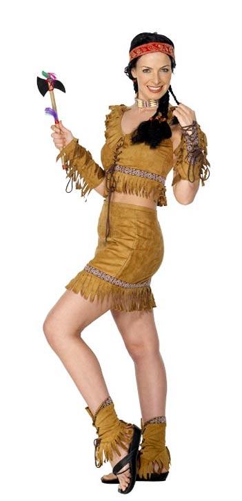 Pocahontas Costume Sexy Wild West Fancy Dress by Smiffys 28865 available here at Karnival Costumes online party shop
