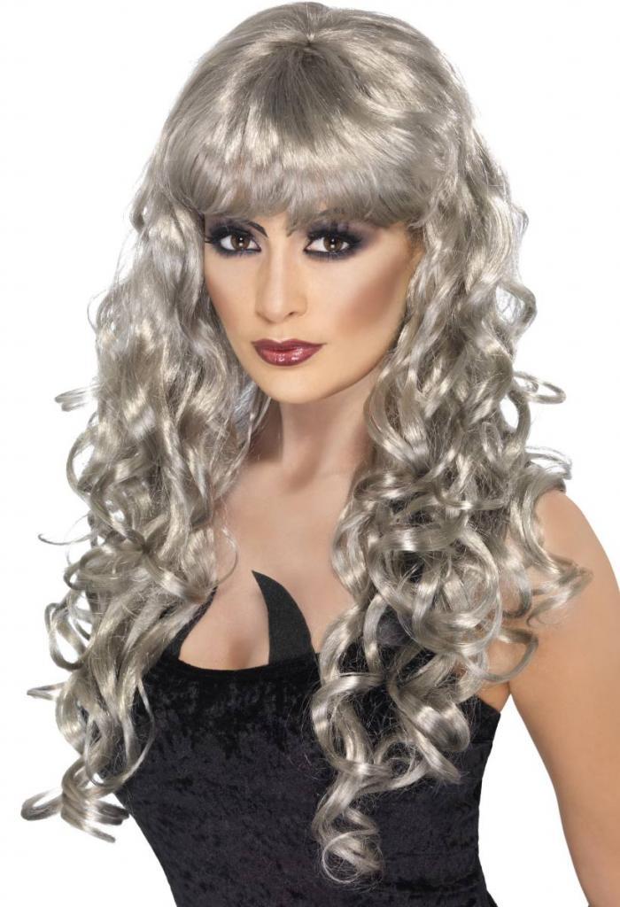 Silver Siren Wig for Ladies from a huge collection of Halloween Wigs at Karnival Costumes your fancy dress specialist