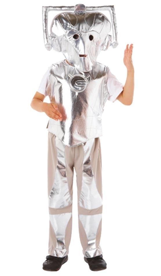 Doctor Who Cyberman Fancy Dress Costume for Children from a collection of Dr Who outfits at Karnival Costumes your dress up specialists www.karnival-house.co.uk