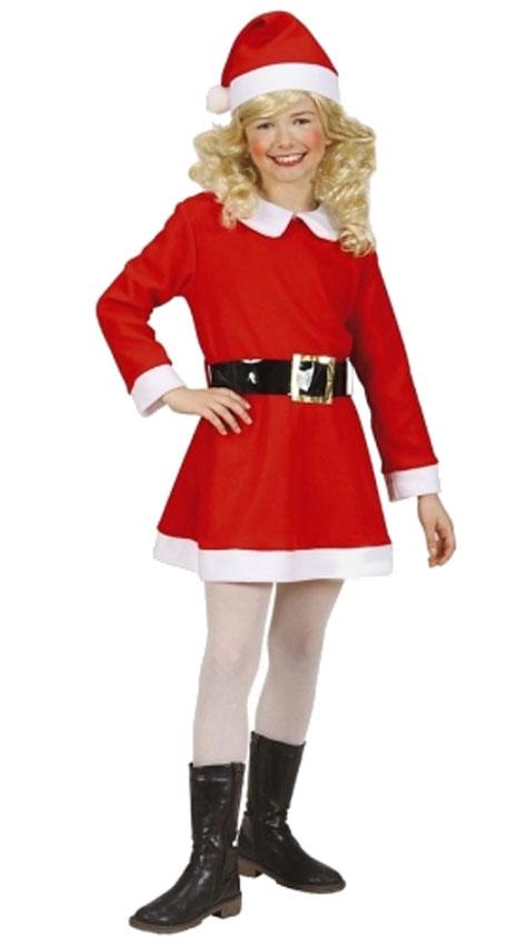 Santa Girl Fancy Dress Costume for Children