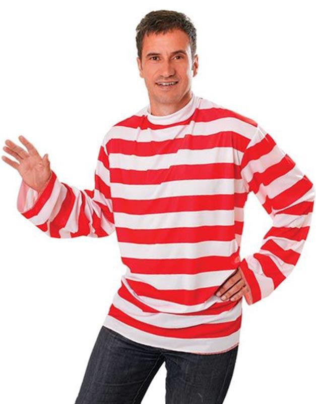Striped Top Fancy Dress Costume for Men from Karnival Costumes