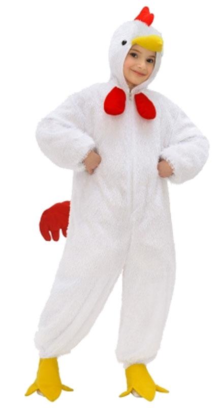 Plush White Chicken Fancy Dress Costume for Children by Widmann 9754E available here at Karnival Costumes online party shop