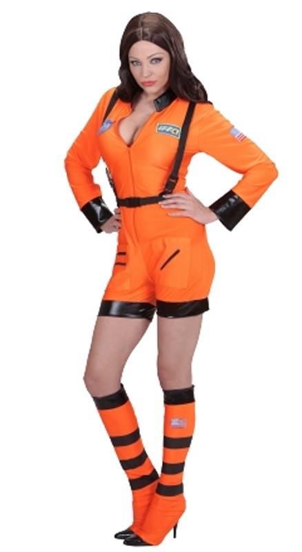 Check out the video of this Orange Astronaut Fancy Dress Costume for Ladies from Karnival Costumes