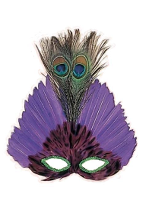 Elegance Feather Eyemask with Plumes in Mauve from Karnival Costumes