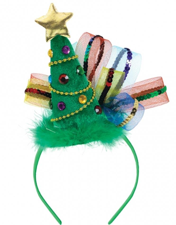 Deluxe Christmas Tree Headband by Amscan 398822 available here at Karnival Costumes online Christmas party shop
