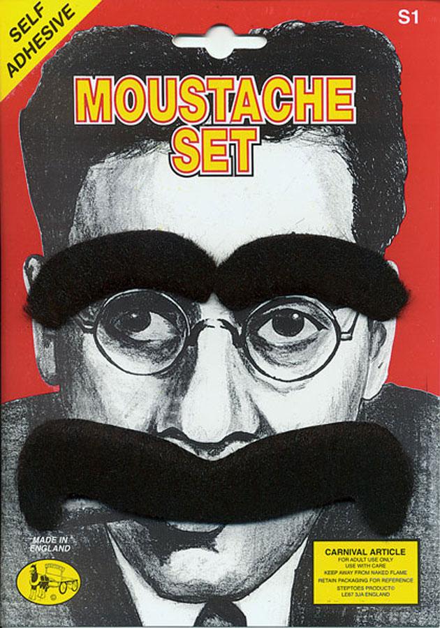 Groucho Marx Moustache and Eyebrow Set by Steptoe S1 | Karnival Costumes